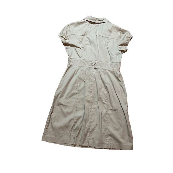 Robbie Bee Khaki Utility denim dress sz 10P - Picture 2 of 9